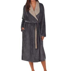 Koolaburra By Ugg Women's Small Plush Fleece Robe Belted With Pockets